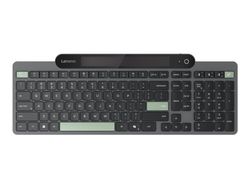 Lenovo - Tangentbord - self-charging - trådlös - Bluetooth 5.1 - QWERTY - Svenska/finska - svart - brun låda