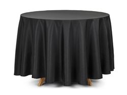 PartyDeco OBRO1-010, rund, svart, duk, innendørs, 230 x 230 cm, 1 stk