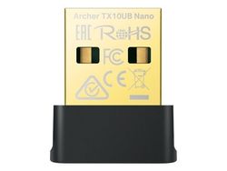 TP-Link Archer TX10UB Nano, Trådløs, USB, Bluetooth, 600 Mbit/s, Svart