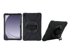 Mobilis All in Case - Baksidedeksel for nettbrett - robust - forsterket, med skulderreim - silikon - svart - for Samsung Galaxy Tab Active5 Pro
