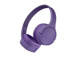 Belkin SoundForm Mini - Hodetelefoner med mikrofon - on-ear - Bluetooth - trådløs, kablet - 3,5 mm jakk - purpur