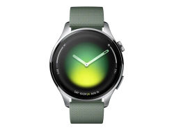 Xiaomi Watch 5 - 316L rustfritt stål - smartklokke med stropp - fluororubber - juniper green - håndleddstørrelse: 135-205 mm - display 1.54" - 32 G...