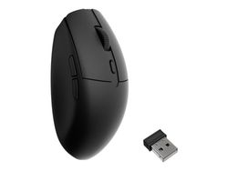Keychron BM22 - Mus - ergonomisk - optisk - trådlös, kabelansluten - Bluetooth 5.2, 2.4 GHz, USB-C - svart