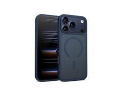 Crong CRGHMMIP1763PNBL, Etui, Apple, iPhone 17 Pro, Marineblå, Translucent