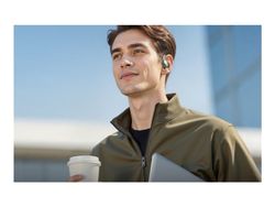 Soundcore AeroFit 2 AI Assistant - True wireless-hörlurar med mikrofon - öppet öra - montering över örat - Bluetooth - grön