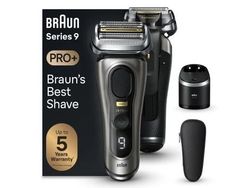 Braun Series 9 Pro+ 9565cc Wet & Dry, Barberingsmaskin, Metallisk, Batteri, Lithium-Ion (Li-Ion), 60 min, Boks