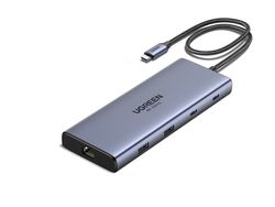 Ugreen REVODOK PRO 10 10IN1 HDMI DOCK, 100 W, Grå, SD