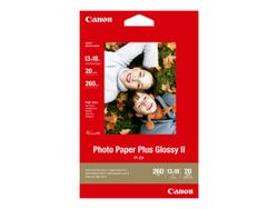 Canon Photo Paper Plus Glossy II PP-201 - Blank - 130 x 180 mm - 260 g/m² - 20 ark fotopapir - for PIXMA iP2700, iX7000, MG2555, MP520, MP610, MP97...