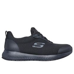 Skechers Women's Work: Squad SR Sneaker | Size 12.0 Wide | Black | Textile/Synthetic