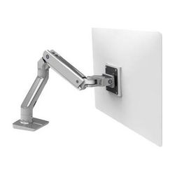 Ergotron HX Desk Monitor Arm for Displays up to 42 lb (Polished Aluminum) 45-475-026