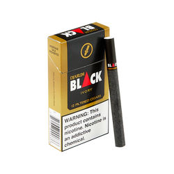 Djarum Black Ivory Natural Filtered Cigarillo Vanilla - Pack of 12