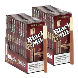 Black & Mild Wine Cigarillo Natural 2-Fer - PACK (100)