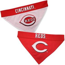 Pets First MLB National League Reversible Bandana for Dogs, Small/Medium, Cincinnati Reds