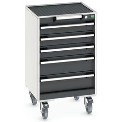 bott 1 armoire 5 tiroirs cubio roulante - bott