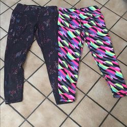 Victoria's Secret Pants & Jumpsuits | 2 Pairs Vs Sport Tights | Color: Black | Size: L