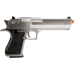 WE-Tech Desert Eagle .50 AE Full Metal Gas Blowback Airsoft Pistol by Cybergun Chrome Medium 950507/CG-DE0102