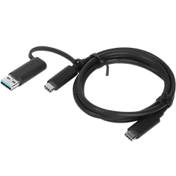 Hybrid USB-C with USB-A Cable