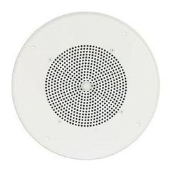 Bogen Ceiling Speaker Assembly with S86 8" Cone & Recessed Volume Control (Bright S86T725PG8UVR