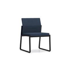Gansett 300 lb. Cap. Armless Guest Chair in Upgrade Fabric/Healthcare Vinyl
