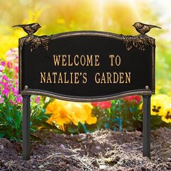 Olmstead Park Garden Plaque - Black - Grandin Road