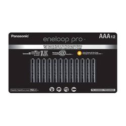 Panasonic eneloop Pro AAA Rechargeable Ni-MH Batteries (950mAh, 12-Pack) BK-4HCCA12FA
