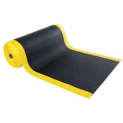 Rouleau Anti Fatigue 18.3 Ml X 122 Cm - Noir Et Jaune - Manutan Expert
