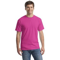 Gildan G500 Adult Heavy Cotton T-Shirt in Heliconia size XL 5000, G5000