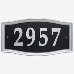 Easy Street Address Sign by Whitehall Products in Nickel