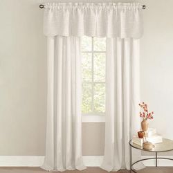 Florence Panel Set with Tiebacks by BrylaneHome in Ecru Curtain