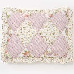 Alexis Puff Sham by BrylaneHome in Ecru Rose (Size STAND) Pillow
