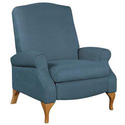 350 lbs. Weight Capacity Faux Suede Recliner by BrylaneHome in Teal Extra Wide Seat (350 lb. capacity)
