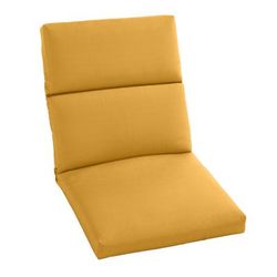 Universal Chair Cushion by BrylaneHome in Lemon Patio Seat Pad for All Types of Outdoor Chairs