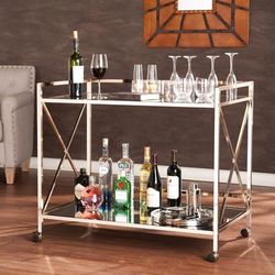 Maxton Bar Cart by SEI Furniture in Gold