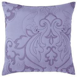 Amelia Square Pillow by BrylaneHome in Lavender