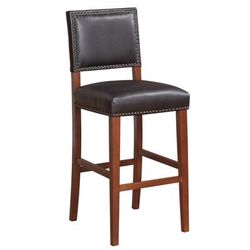 Brook Bar Stool 30"H by Linon Home Décor in Black