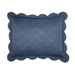 Florence Sham by BrylaneHome in Smoky Blue (Size KING) Pillow