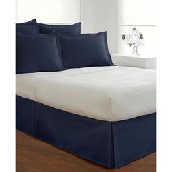 Bed Maker's Tailored Pillow Sham 2-Pack, Standard by Levinsohn Textiles in Navy (Size STANDARD)