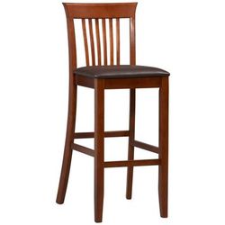 Triena Collection Craftsman Bar Stool, 30"H by Linon Home Décor in Dark Cherry