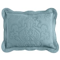 Amelia Sham by BrylaneHome in Seaglass (Size STAND) Pillow