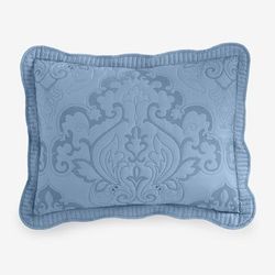 Amelia Sham by BrylaneHome in Ashley Blue (Size STAND) Pillow