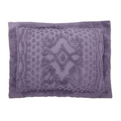 Georgia Chenille Shams by BrylaneHome in Lavender Gray (Size KING) Pillow