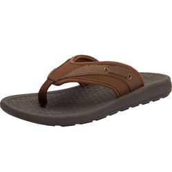 Extra Wide Width Men's KS Island Flip Flops by KS Island in Brown (Size 16 EW)