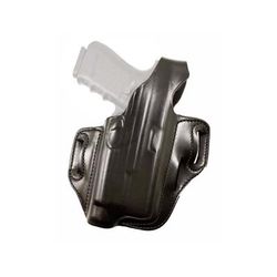 DeSantis Tac-Lite Leather Belt Holster Glock 31/Glock 17/Glock 22 Right Hand Plain Black 117BAW8Z0