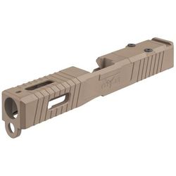 TRYBE Defense Glock 19 Pistol Slide Glock 19 Gen 3 Venom Cut FDE Cerakote SLDG19G3VNM-FDE