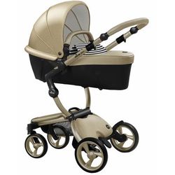 Mima Xari Complete Stroller, Gold - Gold / Black & White