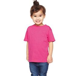 Rabbit Skins 3321 Toddler Fine Jersey T-Shirt in Vintage Hot Pink size 2 | Cotton LA3321, RS3321