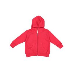Rabbit Skins 3346 Toddler Zip Fleece Hoodie in Red size 4 | Ringspun Cotton LA3346
