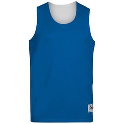 Augusta Sportswear 148 Athletic Adult Wicking Polyester Reversible Sleeveless Jersey T-Shirt in Royal/White size Small