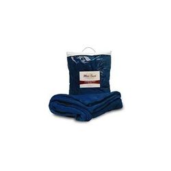 Liberty Bags 8721 Mink Touch Luxury Blanket in Navy Blue | Polyester LB8721