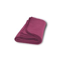 Alpine Fleece LB8711 Value Blanket in Burgundy | Cotton 8711